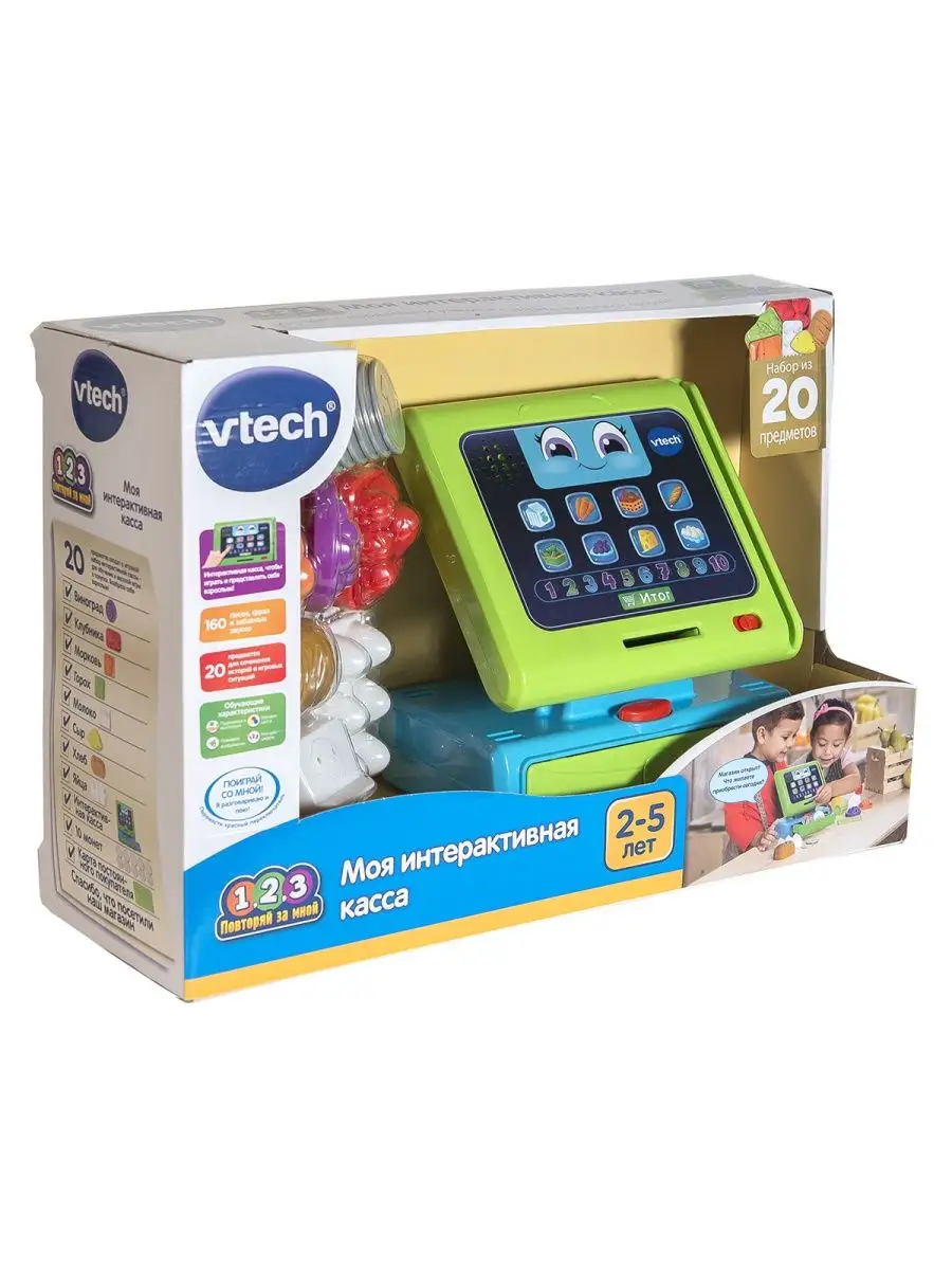 Моя интерактивная касса Vtech 9114683 купить за 4 275 ₽ в интернет-магазине  Wildberries