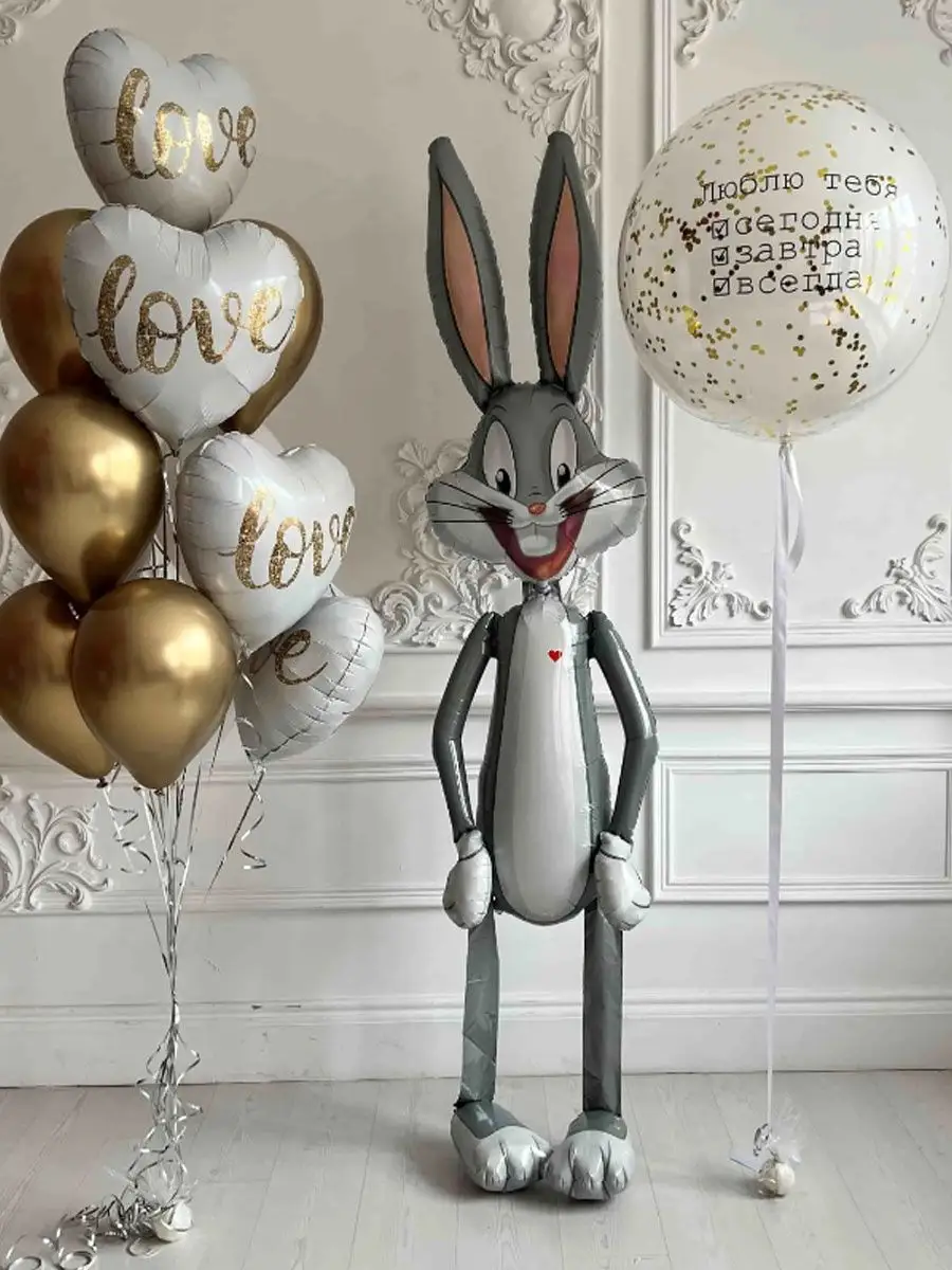 Ходячий воздушный шар Багз Банни Bugs Bunny, 208 см ANAGRAM 9128655 купить  за 880 ₽ в интернет-магазине Wildberries