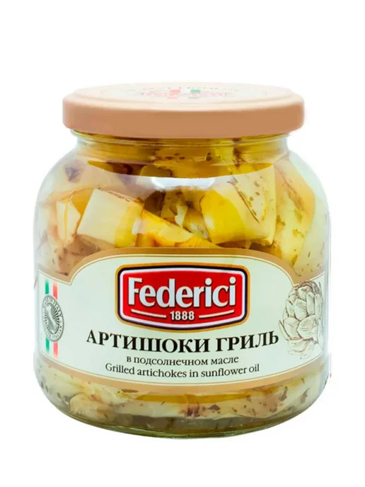 Federici Артишоки гриль в подсолнечном масле, 280г, 280 г