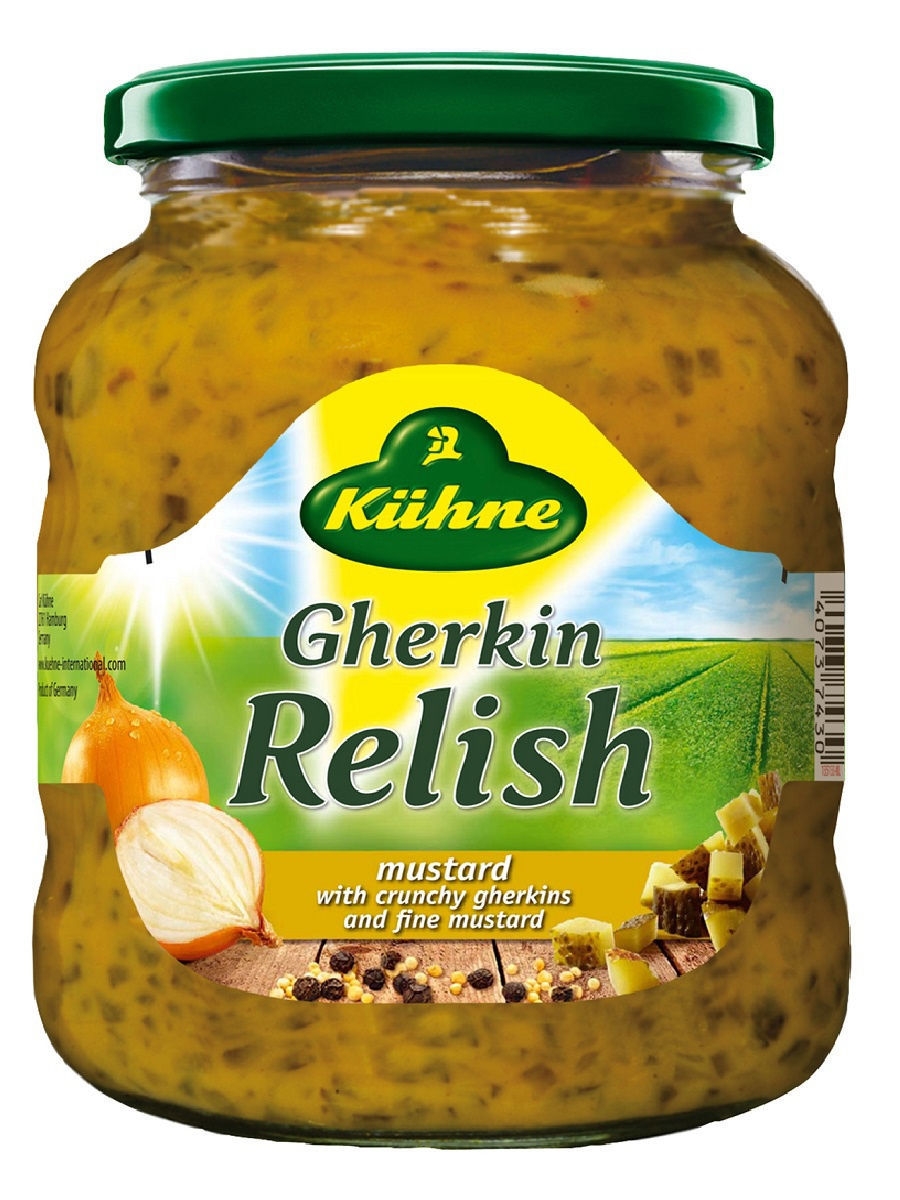 Соус Kuhne Gherkin relish mustard Релиш с огурцами и горчицей, 350мл Kuhne  9132407 купить в интернет-магазине Wildberries