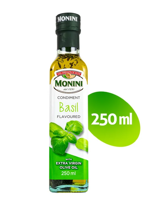 Monini Масло оливковое Экстра Вирджин Базилик, 0,25л, 0,25 л