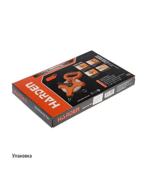 HARDEN Рулетка геодезическая 30 м с фиберглассовой лентой, 30 м, фото 8