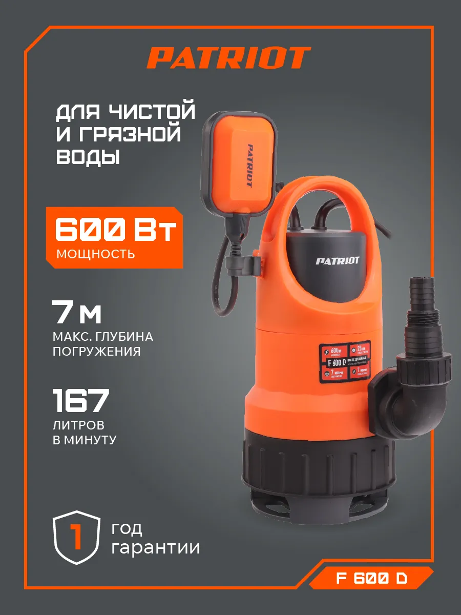 Насос дренажный погружной...