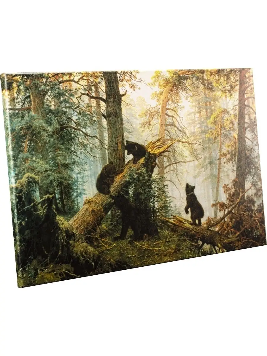 Картина на холсте/Утро в сосновом лесу Шишкин, 60х40см ArtZakaz 9198745  купить за 1 374 ₽ в интернет-магазине Wildberries
