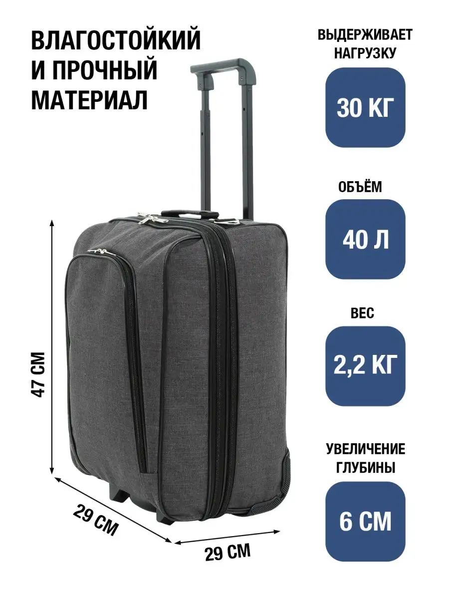 Чемодан на колесах S ручная кладь (до 50 см.) Falkon 9213428 купить за 4  780 ₽ в интернет-магазине Wildberries