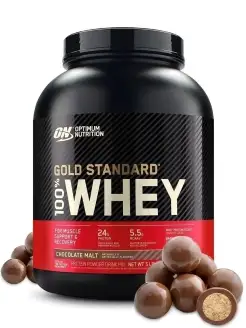 Протеин Gold Standard 100% Whey, 2270 г - Шоколадный солод Optimum Nutrition 9237880 купить за 9 314 ₽ в интернет-магазине Wildberries