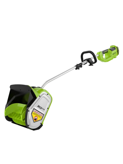Greenworks Снегоуборщик аккумуляторный 40V, 30 см, АКБ 2Ач и ЗУ, вариант, фото 4