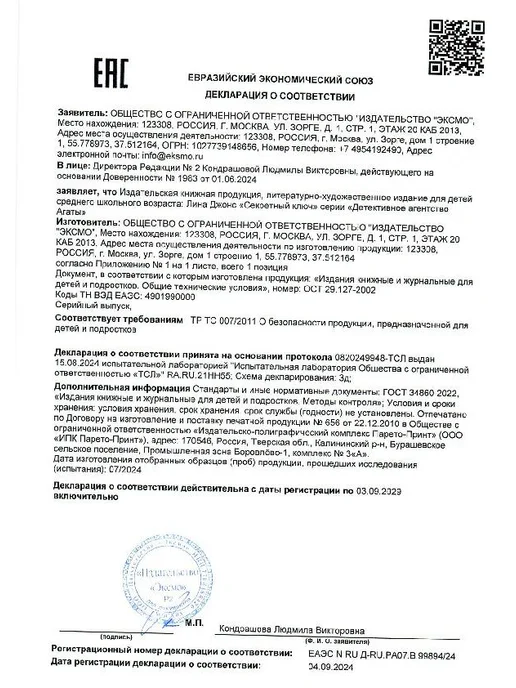 Эксмо Детский детектив. Секретный ключ (#1), вариант, фото 6