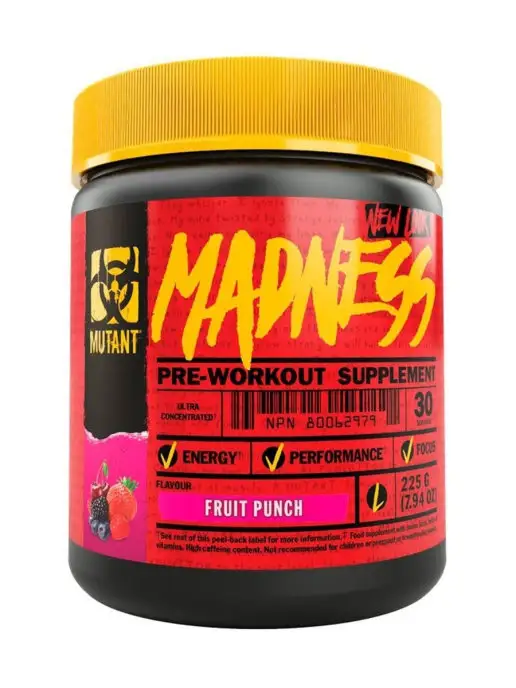 Mutant Предтренировочный комплекс Madness, 225 г - Фруктовый пунш