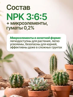 Удобрение для кактусов и суккулентов жидкое Аква 250 мл агрикола. Вид 3.