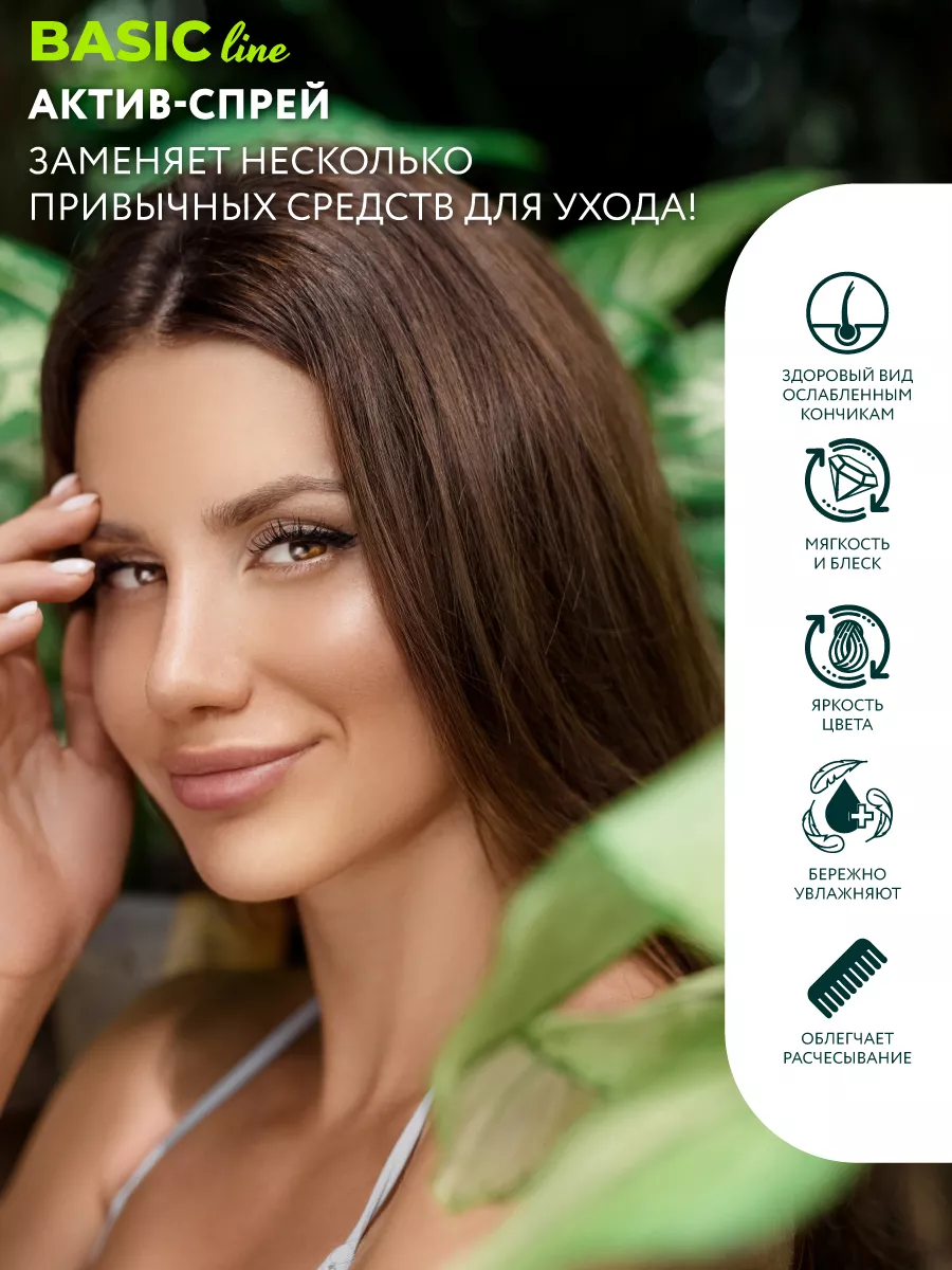 Спрей для волос BASIC LINE актив, 250 мл Ollin Professional 9319919 купить  за 640 ₽ в интернет-магазине Wildberries