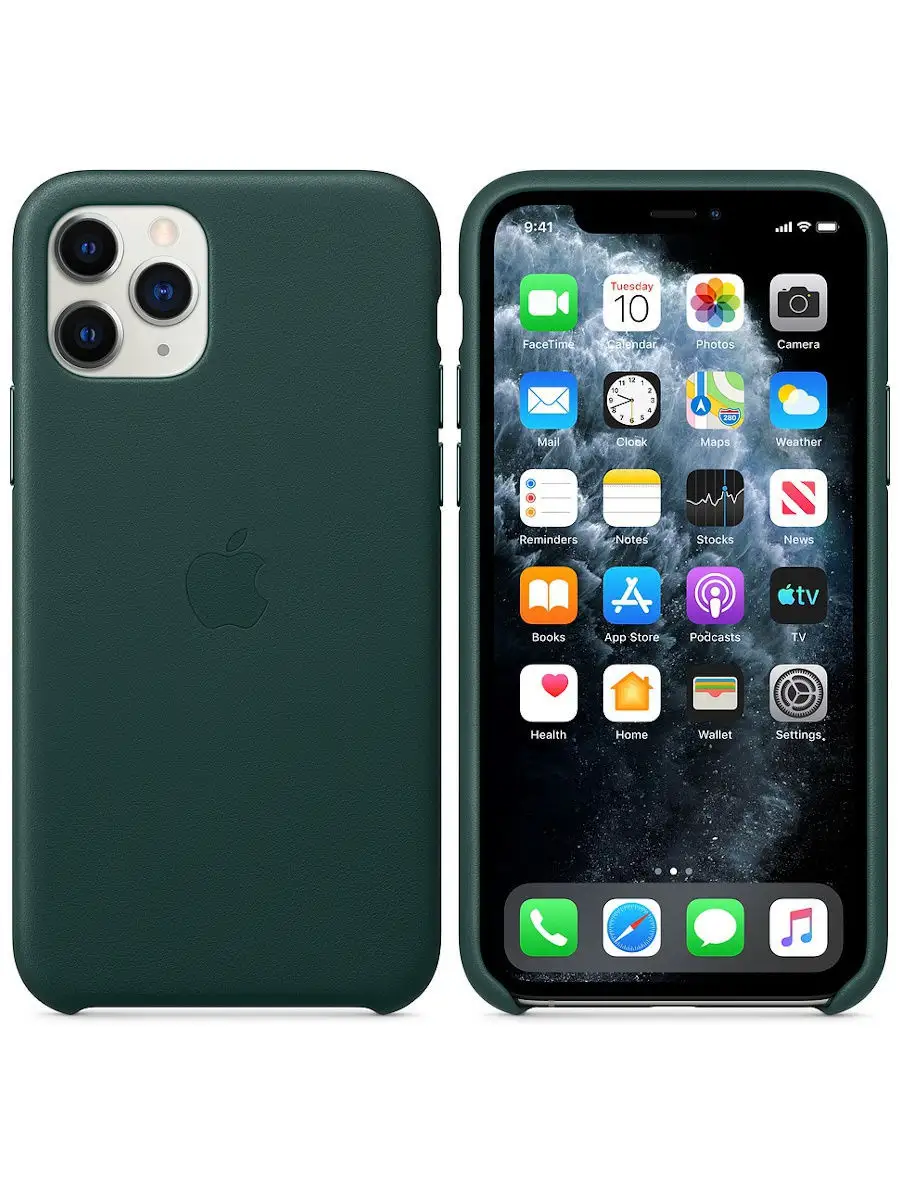 Кожаный чехол для iPhone 11 Pro Apple 9323559 купить в интернет-магазине  Wildberries