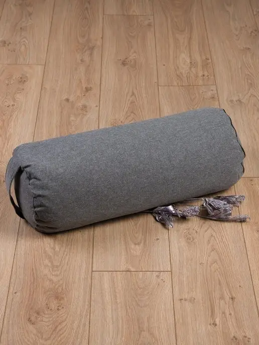 BIO-TEXTILES Болстер с лузгой гречихи 60x22 для йоги, фитнеса и спины, 60x22, фото 2