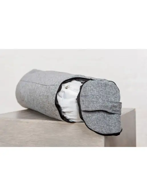 BIO-TEXTILES Валик болстер для спины с лузгой гречихи 70x22 для массажа, массажа, фото 7