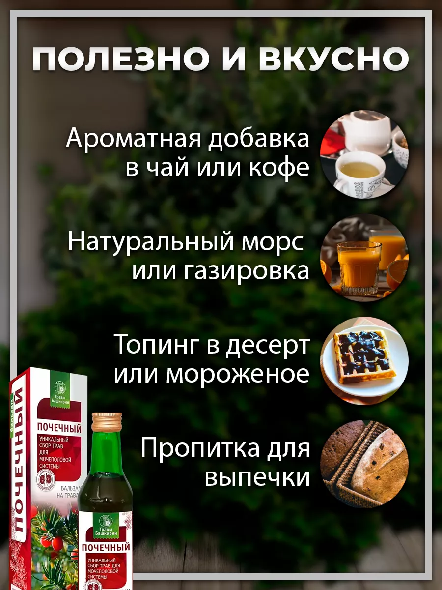 Бальзам Почечный ТРАВЫ БАШКИРИИ 9349114 купить в интернет-магазине  Wildberries