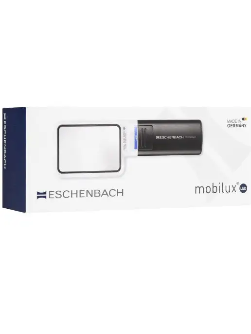 Eschenbach Лупа для чтения ручная с подсветкой mobiluxLED 4.0х 75х50мм, 4.0x75x50 мм, фото 4
