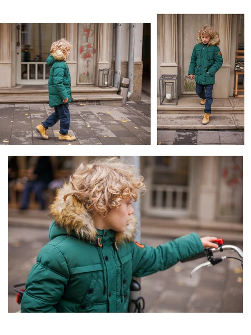 AVIVA kids Пуховик, зеленый, фото 17