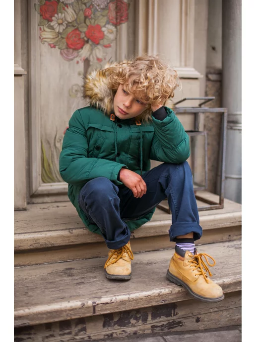 AVIVA kids Пуховик, зеленый, фото 18