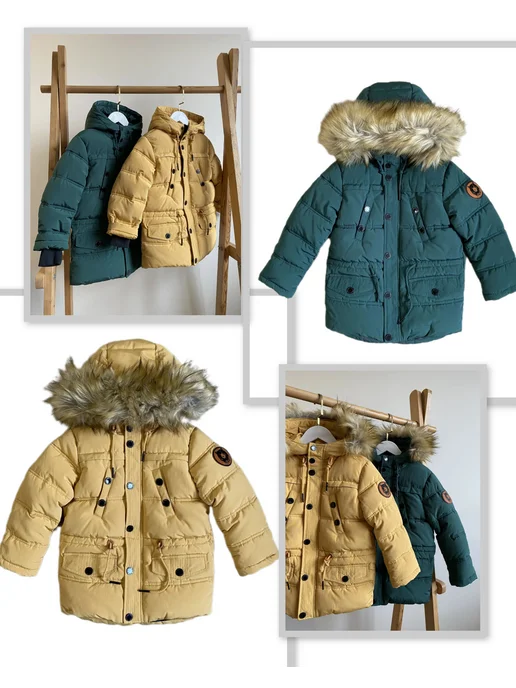 AVIVA kids Пуховик, зеленый, фото 21
