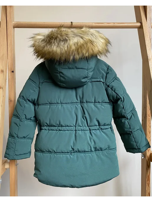AVIVA kids Пуховик, зеленый, фото 8
