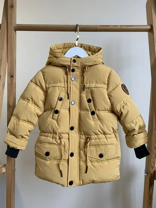 AVIVA kids Пуховик, желтый, фото 14