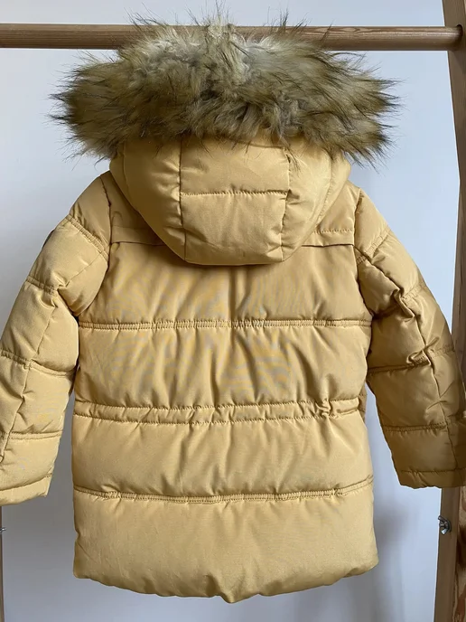 AVIVA kids Пуховик, желтый, фото 4