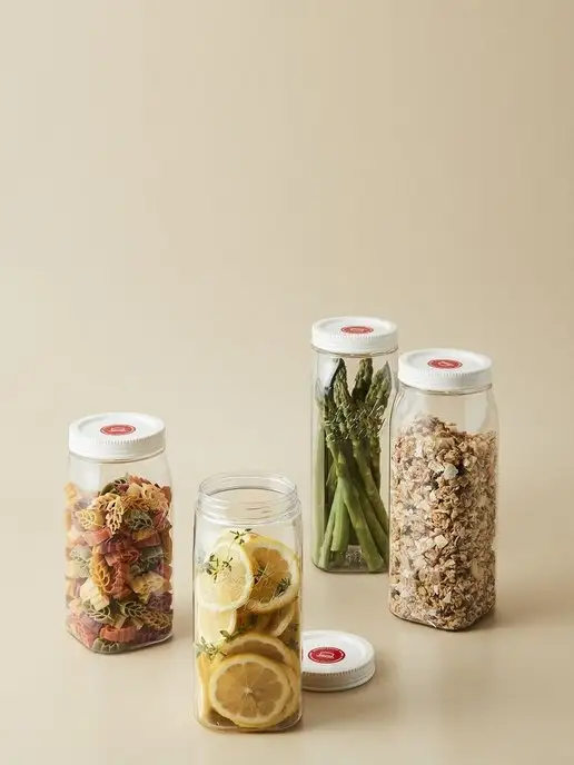 LocknLock Банки для сыпучих продуктов набор 3 шт 1,3 л пластик, 3 шт, 1,3 л, фото 6