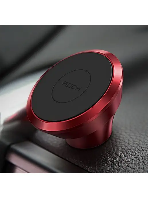 ROCK Автодержатель магнитный на торпеду Magnetic Car Mount, красный, фото 2