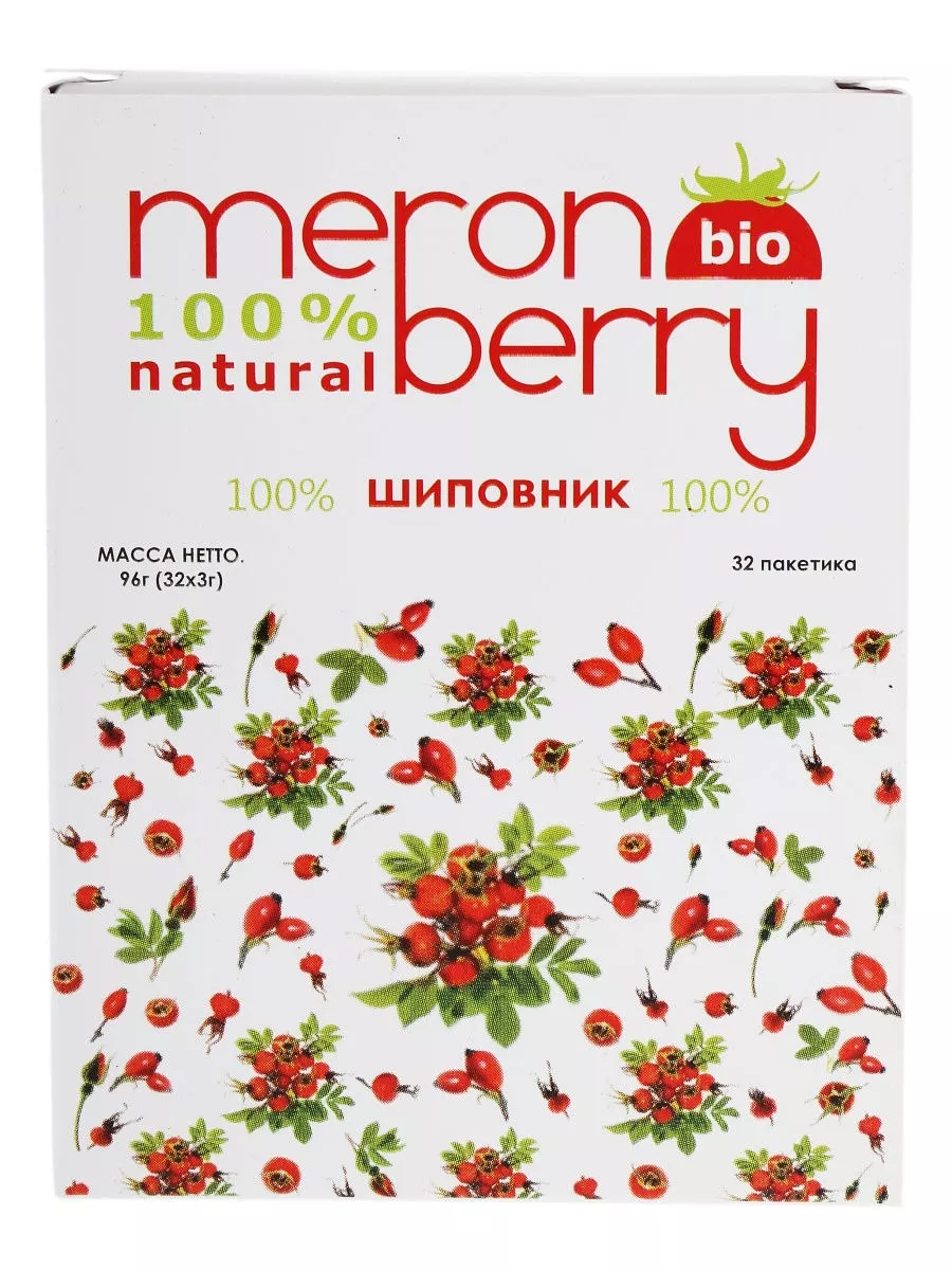 Шиповник растворимый натуральный с добавлением боярышника MERON Tea 9459666  купить в интернет-магазине Wildberries