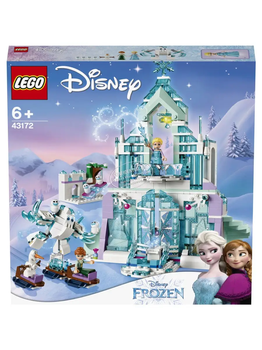 Конструктор LEGO Disney Frozen 43172 Волшебный ледяной замок Эльзы /  захватывающая игрушка LEGO 9480070 купить в интернет-магазине Wildberries