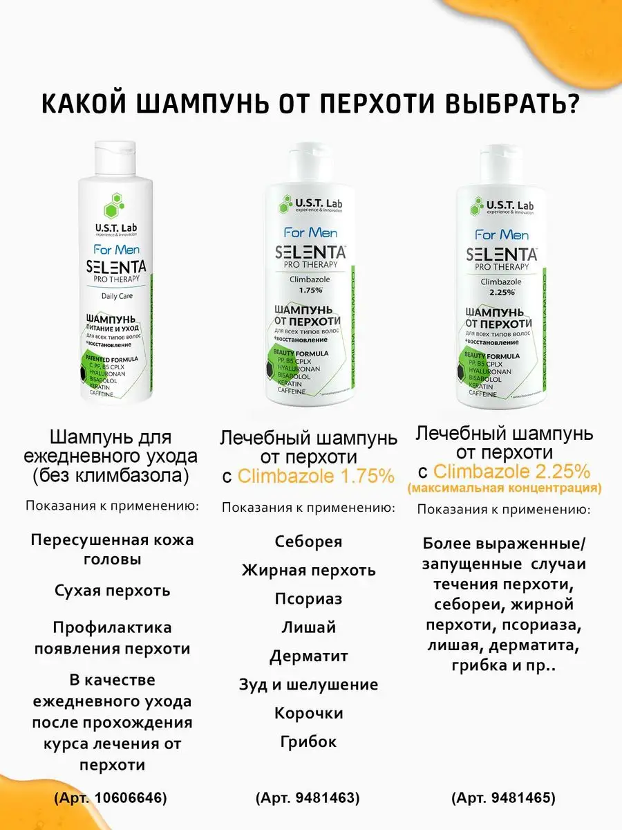 Шампунь от перхоти с Климбазолом 2.25% Selenta 9481465 купить за 636 ₽ в  интернет-магазине Wildberries