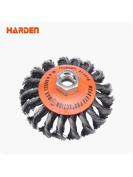 HARDEN Щетка для УШМ тарелка, оранжевый, фото 2