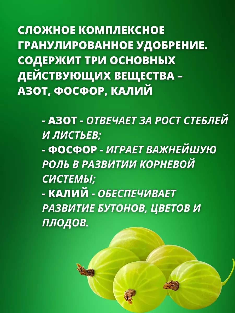 Комплексное минеральное удобрение Азофоска, 1 кг Буйские Удобрения 9534550  купить за 184 ₽ в интернет-магазине Wildberries