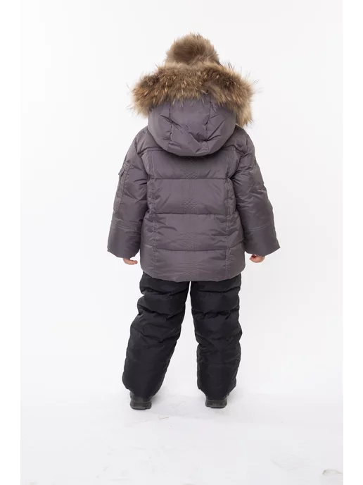 AVIVA kids Пуховик, серый, фото 3