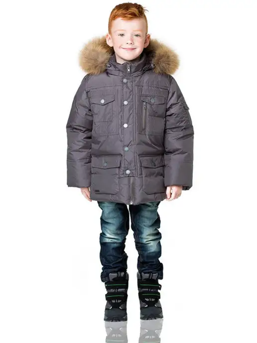 AVIVA kids Пуховик, серый, фото 7