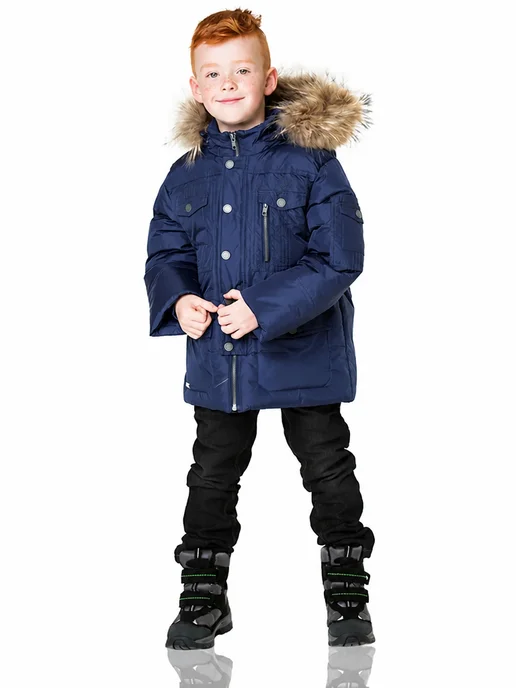 AVIVA kids Пуховик, синий, фото 12