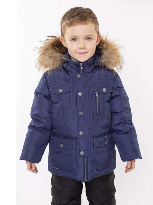 AVIVA kids Пуховик, синий, фото 6