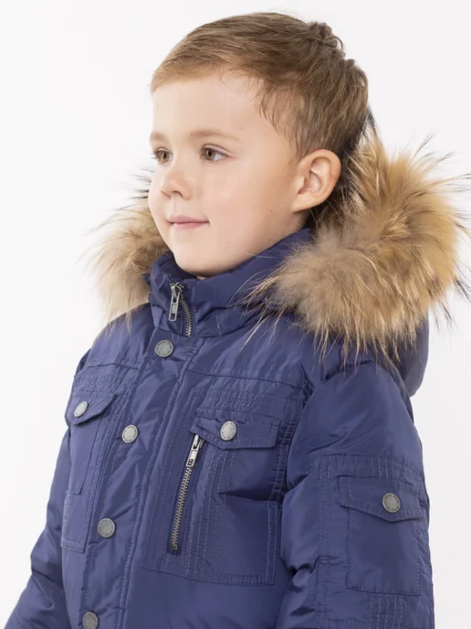 AVIVA kids Пуховик, синий, фото 8