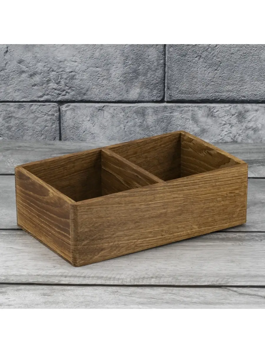 Ящик для хранения мелочей специй 21х15х11см деревянный
