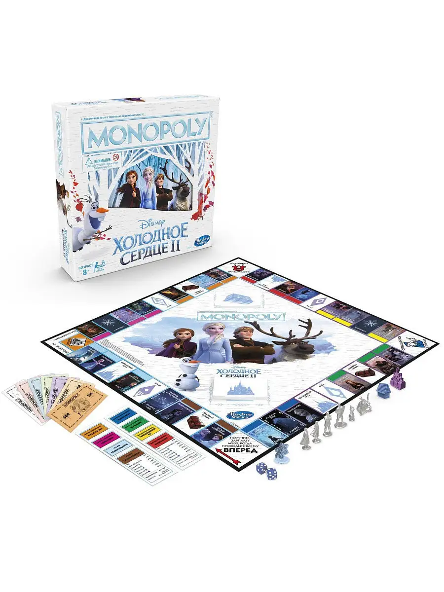 Игра настольная Монополия Холодное Сердце MONOPOLY 9565968 купить в  интернет-магазине Wildberries