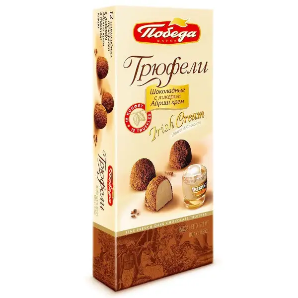 Набор конфет Трюфели шоколадные с ликером Айриш крем 180 г