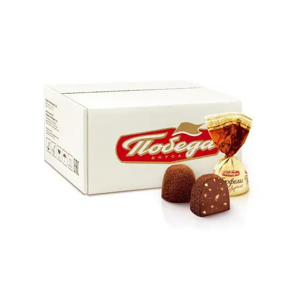 Трюфели шоколадные с кусочками абрикоса, 2кг