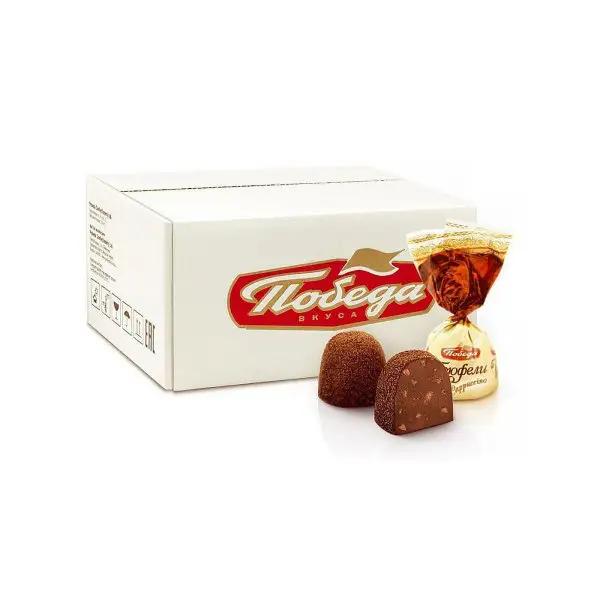 Трюфели шоколадные капучино с кусочками печенья, 2кг