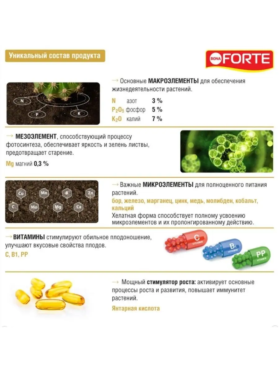 Удобрение для кактусов, суккулентов Бона Форте жидкое 285 мл Bona Forte  9588142 купить за 287 ₽ в интернет-магазине Wildberries