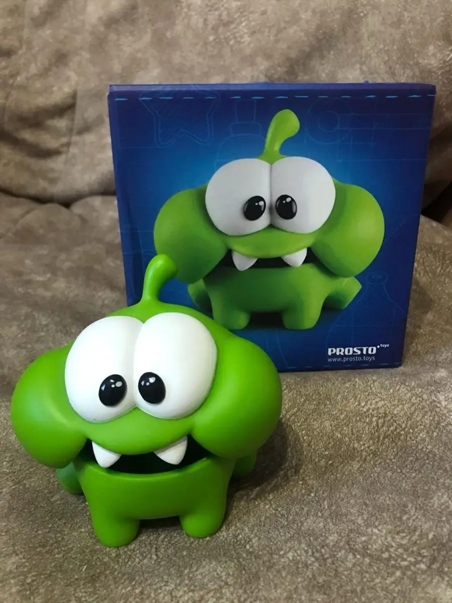 Ам ням фигурка антистресс игрушка персонаж игры Cut the rope ProstoToys  9606020 купить в интернет-магазине Wildberries