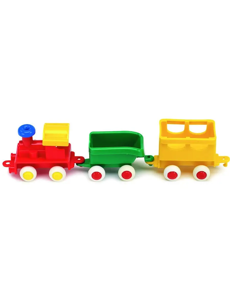 Деревянная игрушка Нескучные Игры Пазл-рамка Паровозик с вагончиками