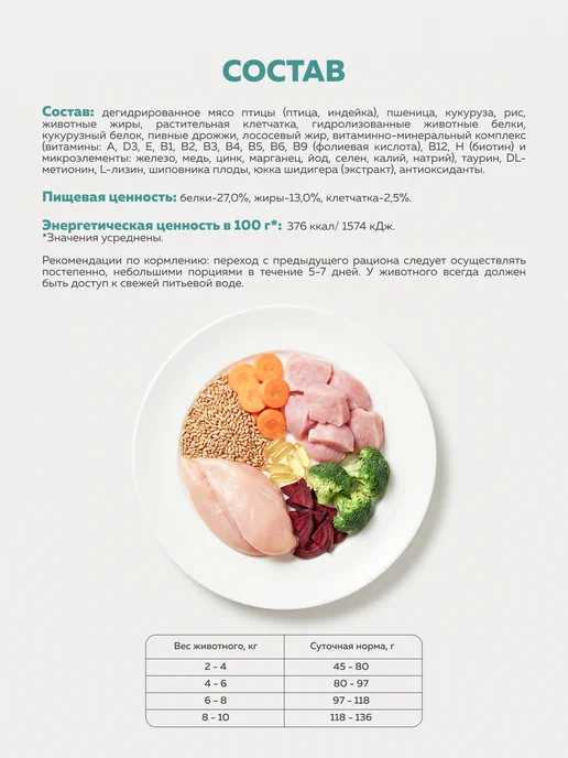 Сухой корм ЗООГУРМАН Кошек для собак, стерилизованные, индейка, 1,5 кг, фото 4