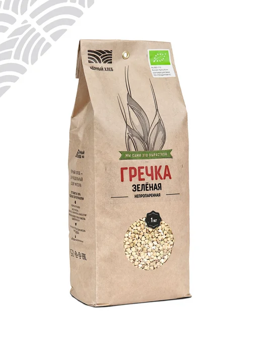 Чёрный хлеб Гречка зелёная органическая, 1 кг, 1 кг, 1 шт, фото 2