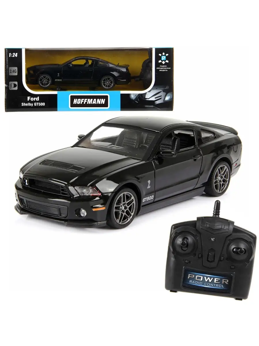 Машина на радиоуправлении 1:24 FORD SHELBY GT500, свет передних и задних  фар HOFFMANN. 9652218 купить в интернет-магазине Wildberries