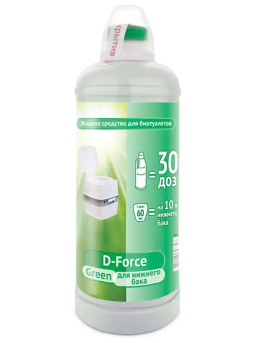 Ваше хозяйство. Средство для биотуалетов D-Force Green 1,8л 758, 1,8 л, фото 5